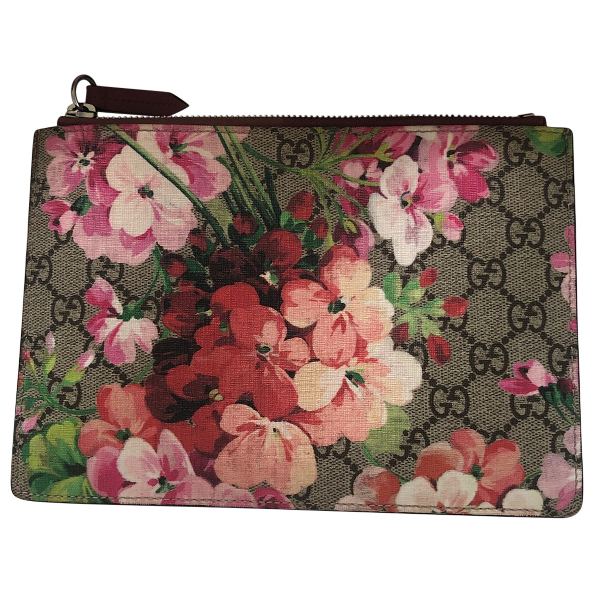 floral gucci clutch bag